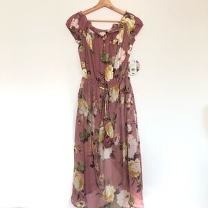 NWT Rose Floral Jumper Skort Dress